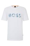 BOSS Mens Te Bossocean Logo-Print T-Shirt in Cotton Jersey