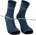 DexShell Waterproof Socks Trail Running Winter Sports Outdoor Coolmax Inner For Men and Women Ankle, Mallard Blue, Medium