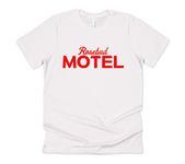 Sanfran Clothing Rosebud Motel Top Funny Schitt's TV Show Women's Mens T-Shirt Small/White