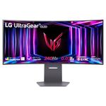 LG UltraGear Curved OLED Gaming Monitor 34GS95QE, 34 inch, 1440p, 240Hz, 0.03ms Response Time, HDR 10, NVIDIA G-Sync & AMD FreeSync compatible, Smart Energy Saving, DisplayPort, HDMI