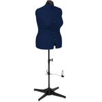 Sewing Online Adjustable Dressmakers Dummy, in Navy Fabric with Hem Marker, Dress Form Size 18 to 24 - Pin, Measure, Fit and Display your Clothes on this Tailors Dummy - 023818-NVY