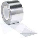 Trade Store Reinforced Aluminium Tape - Foil Tape - 1 x 48mm x 45m Roll - High Tack, Tear Resistant - Ideal for HVAC, Insulation, Duct Sealing - Water & Weather Resistant - Enhances Energy Efficiency