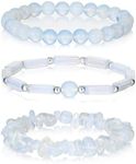 3PCs Moonstone Bracelet for Women 8