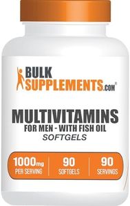 BulkSupplements.com Multivitamin Softgels - Daily Multivitamin, Multimineral Supplement, Multivitamin for Adults - With Fish Oil, 1 Softgel per Serving - 90 Day Supply, 90 Softgels