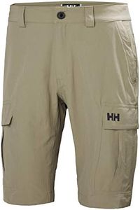 Helly Hansen Men's HH Cargo II Quick Dry Stretch Outdoor Shorts, 720 Fallen Rock, Size 36