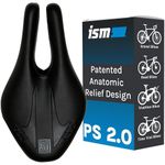 ISM PS 2.0 No Nose Bike Saddle - Noseless Bike Seat Designed for Triathletes, Time Trial Riders, and Road Racers - Patented Split Nose Bicycle Saddle Designed for Reduced Discomfort
