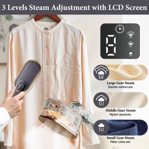 Travel Steam Iron 2000W – Compact Grey Portable Iron