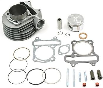 Glixal ATMT1-017 GY6 150cc 57.4mm Cylinder kit with Piston Kit 4 Stroke 152QMI 157QMJ TAOTAO JONWAY ZNEN Roketa ATV Moped Go-Kart