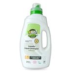 Just Green Organic Laundry Liquid 1500ml, Non-Toxic Formula, Vegan & Eco-Friendly Washing Liquid Detergent, Safe Baby Detergent, Recyclable Packaging