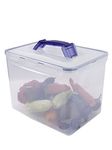 LocknLock HPL889 - Food Storage Container - Dishwasher and Microwave Safe - BPA Free - 100% Air and Water Tight -Clear/Blue - 12L