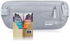 Travel Money Belt with Built-in RFID Block - Includes Theft Protection and Global Recovery Tags