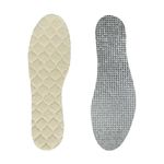 VivoFoot 2 Pairs Warm Premium Natural Wool Quilted Insoles for Winter, Thermal & Insulating Liners for Work Shoes, Boots, Slippers for Men & Women