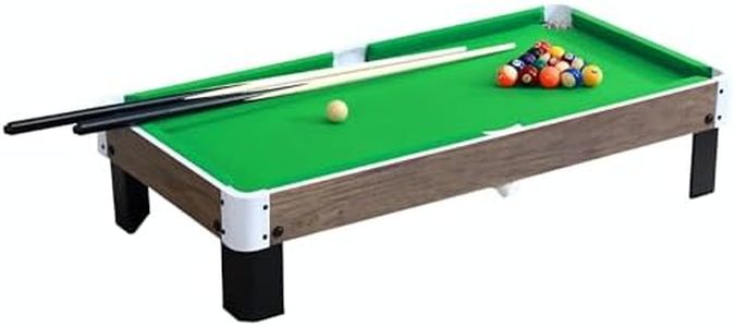 RUP Kids Pool Table, 40inch Educational Pool Game Set with Cues and Ball Set (Green)