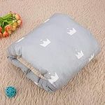 Baby Nursing Pillow, Newborn Nursing Pillow Soft for Outdoor Use for Travel for Bottle Feeding for Breastfeeding(Grey Crown)