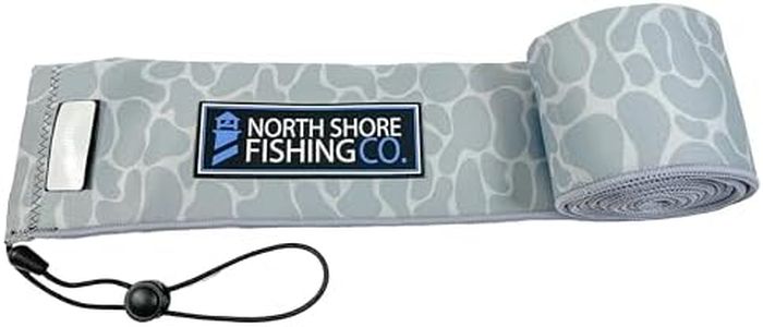 Premium Neoprene Fishing Rod Sleeve – Floating, Puncture Resistant, Labeled Protective Sock for Casting, Spinning, Trolling Fishing Rods (Casting/Trolling, Camo, 75")