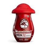 Mushroomex Menx Capsules Ayurvedic Supplement for Men to Boost Stamina, Power, Endurance, and Testosterone with Ashwagandha, Shilajit, and 9 Ayurvedic Herbs for a Long Time (30 Capsules, Pack of 1)