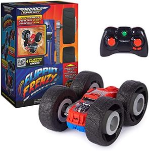 Air Hogs Super Soft, Flippin’ Frenzy, 360 Spinning Action, 2-in-1 Stunt Vehicle Remote Control Car, Kids Toys for Kids 4 and up