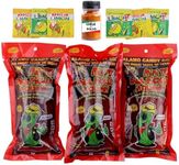 Chamoy Pickle Kit with Spice, Lemon & Lime by Happy Packs | Pepinillos con Chamoy | Includes 3 Chamoy Pickles | Mexican Candy Variety Pack | Unique Food Gifts