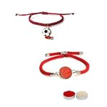 El Regalo Quirky 2PC Sports Rakhi for Kids | 2 Sport Balls Rakhis Combo Set for Brother/Niece/Nephew- Rakhi for Sports Lovers Bhai with Roli-Chawal, Message Card in Rakhi Gift Box (Option-5)