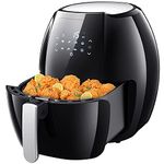 Air Fryer 7L Large Capacity with 7 in 1 Menus LED Touch Screen Adjustable Time/Temp Control Air Fryers for Home Use Oil-Free Cooking 1800W Electric