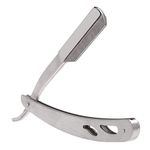 Foreign Holics Stainless Steel Barber Hairdressing Shaving Razor For Men For Smoth Shave 1 (Piece) free 5 blades