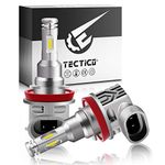 TECTICO H8 LED Angel Eyes Fog Lights 6000K Xenon White Canbus Error Free 12V 40W Headlight Bulbs DRL Halo Ring for E60 E92 E90 E91 E93 E70 X5 E71 E72 X6 E82 E87 E61 E63 E64, 2 Lamps