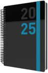 Collins Delta 2025 Planner - A5 Day to a Page Diary (with Appointments) - Blue - (FP51.60-25) - Daily Planner with Flexible Spiral Bound Cover