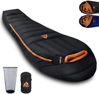 BUERTS Down Backpacking Sleeping Bag 680FP. Cold Weather Sleeping Bag 0°F-32°F (Multiple Temperature Options), XL Large 4 Season Sleeping Bag for Adults Camping Hiking Mountaineering