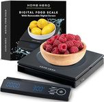 Digital Food Scale, Digital Kitchen Scale - Scale for Food Ounces and Grams, Food Scales Digital Weight Grams and Oz, Kitchen Scales Digital Weight, Digital Scale Kitchen, Food Weight Scale (Black)