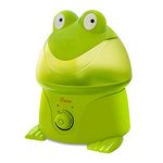 Crane USA Humidifiers - Frog Adorable Ultrasonic Cool Mist Humidifier - 1 Gallon Adjustable Mist Output, Automatic Shut-off, Whisper-Quiet Operation for Home Bedroom Office Kids & Baby Nursery