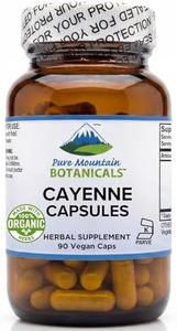 Pure Mountain Botanicals Cayenne Pepper 90 Vegan Caps