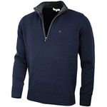 Calvin Klein Golf Mens Cotton Sweater - Navy - L