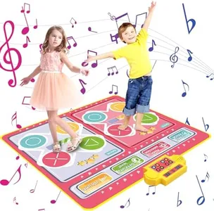 MJIAHOMDEC Kids Play Mats Kids Area Rug Non Skid Dance Mat for Girls Boys Music Kid Play Mat Dance Mats Carpet for Christmas Holiday