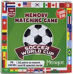 Menique. Soccer World Cup Game. Memory Matching Game. 2 Games in 1.