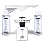 Park Avenue Signature Gift Set For Men 2 Deo & 1 Fresh Liquid Eau De Parfum Men, 350ml | Perfume for Men | Premium Luxury Fragrance Scent | Long-lasting Aroma Perfume