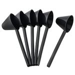 Plastic Coffee Scoop ZZLZX 6PCS 30ml Black Plastic Perfect Coffee Measuring Spoon