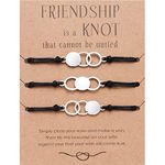 CERSLIMO Friendship Bracelet for Girls - Best Friend Bracelet Friendship Gifts for 3 Girls, Adjustable Bracelets Friendship Gifts for Women | Bff Friendship Bracelets Birthday Christmas Gifts, Circle