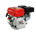 EBERTH 6.5 hp 4.8 kW Petrol Engine Stationary Kart Engine Drive Engine with 20 mm Ø Shaft, Low Oil Cut-Out, 4-Stroke, 1-Cylinder Petrol Engine, 196 CCM Displacement, air-Cooled, Pull Start