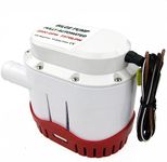 NEWMAIX 12V 2000GPH Automatic Electric Bilge Pump Marine Boat Submersible Water Pump with Built in Float Switch