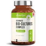 Probiotics & Prebiotics Bio Cultures Complex - 45 Billion CFU Vegan Capsules - Multi-Strain Supplement - Daily Probiotics for Gut Health, Bloating Relief, Digestion - Made in UK by VitaBright