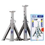 Quality Heavy Duty Foldable Axle Jack Stands 3 tons 2 Pieces Set Alca Germany Car Vehicle Lift Stand Emergency Diy