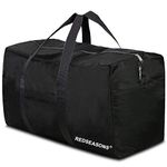 REDSEASONS Extra Large Duffle Bag Lightweight, 96L Travel Duffle Bag Foldable for Men Women, Black