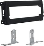 "Dasaita Single Din Dash Kit for Jeep Wrangler, Liberty, Grand Cherokee, Patriot, Compass, Commander & Dodge Ram with Metal Brackets"