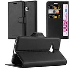 cadorabo Book Case works with HTC U PLAY in OXID BLACK - with Magnetic Closure, Stand Function and Card Slot - Wallet Etui Cover Pouch PU Leather Flip