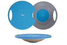 Slyk Wobble Balance Board with Handles, Anti Skid surface Diameter 42cm, Stability Round Board for Balance Training, Physiotherapy Exercise, Core Training and Home Gym Workout