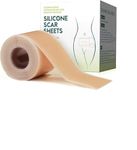 Scar Tape Silicon Sheet for Scar Removal Waterproof Medical Grade Soft Silicone Scar Tape Roll for Surgery Injury Tape Painless Scar Removal for Surgery, C-section, Burn, Acne, Keloid, Thyroid