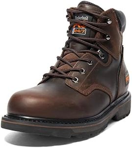 Timberland PRO Men's Pit Boss 6 Inch Soft Toe Industrial Work Boot, Brown, 12