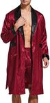 Mens Satin Robe Lightweight Silk Lo