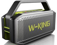 W-KING Bluetooth Speaker, 100W PEAK 60W Loud Portable Wireless Waterproof Bluetooth Speaker IPX6, Rich Bass, 40H Play, Powerful Boom box Outdoor Party Speaker with Power Bank, TF Card, AUX, EQ, NFC