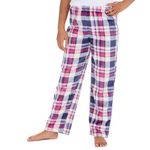 Undercover Girls Soft Fleece Lounge Pants 15C649 Blue/Pink Check 11-12 Years